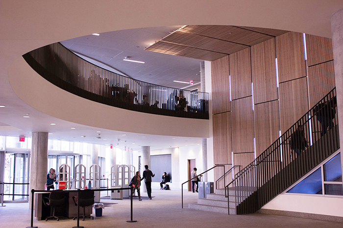 Lobby of James Branch Cabell library