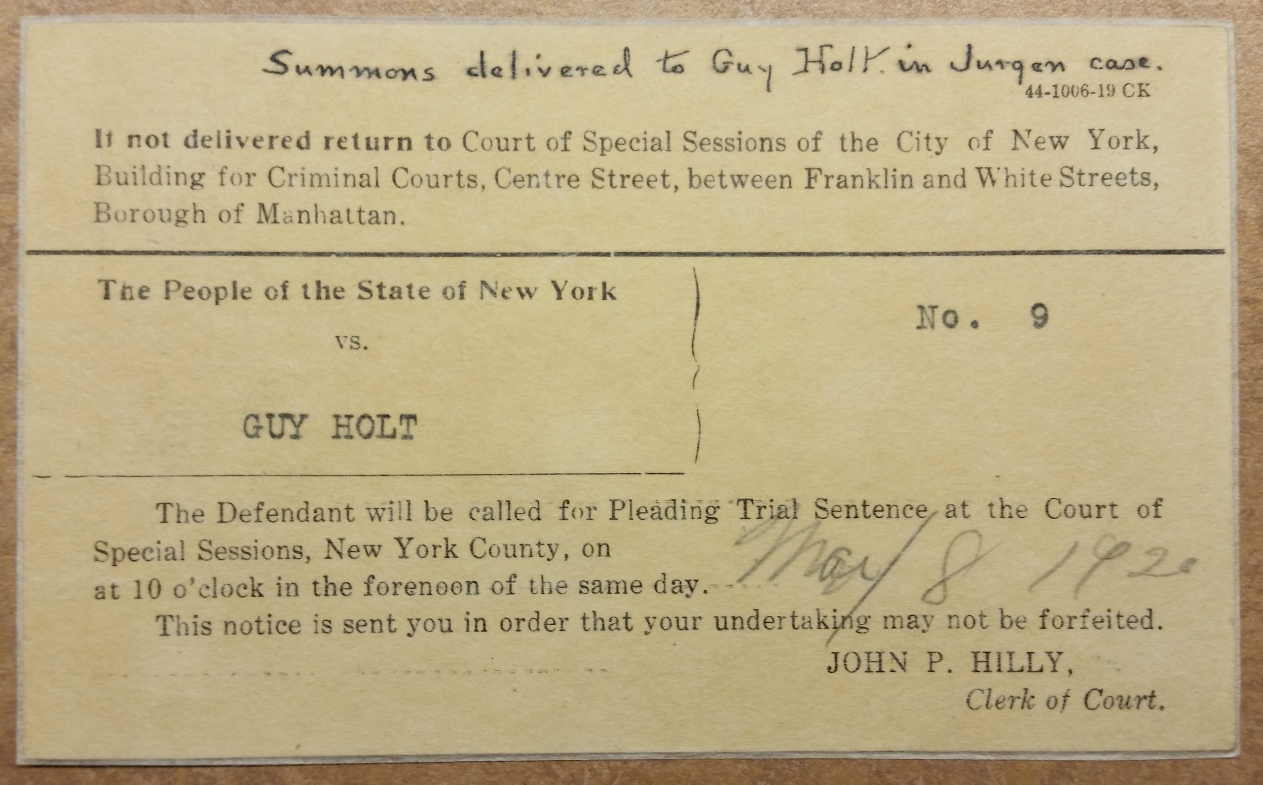 Summons delivered to editor Guy Holt