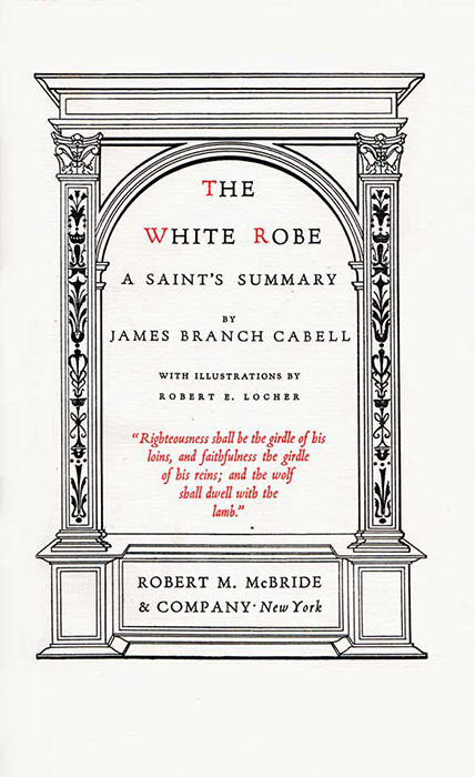 title page illustration architectural frame
