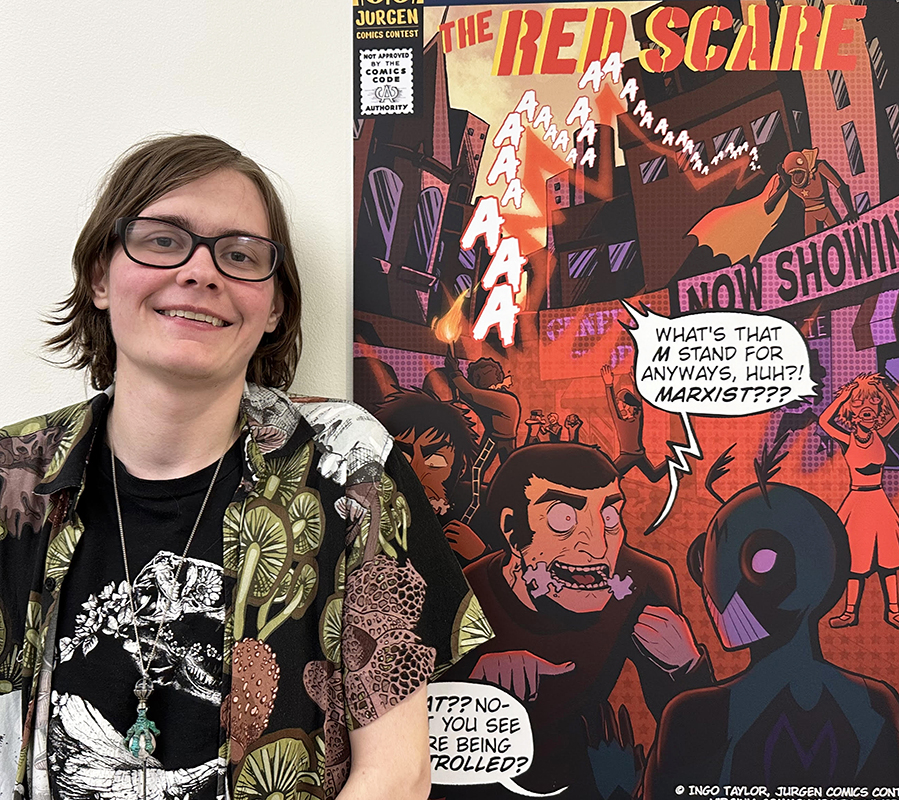 Portrait of Ingo Taylor, grand prize winner of 2025 Jurgen Comics Contest